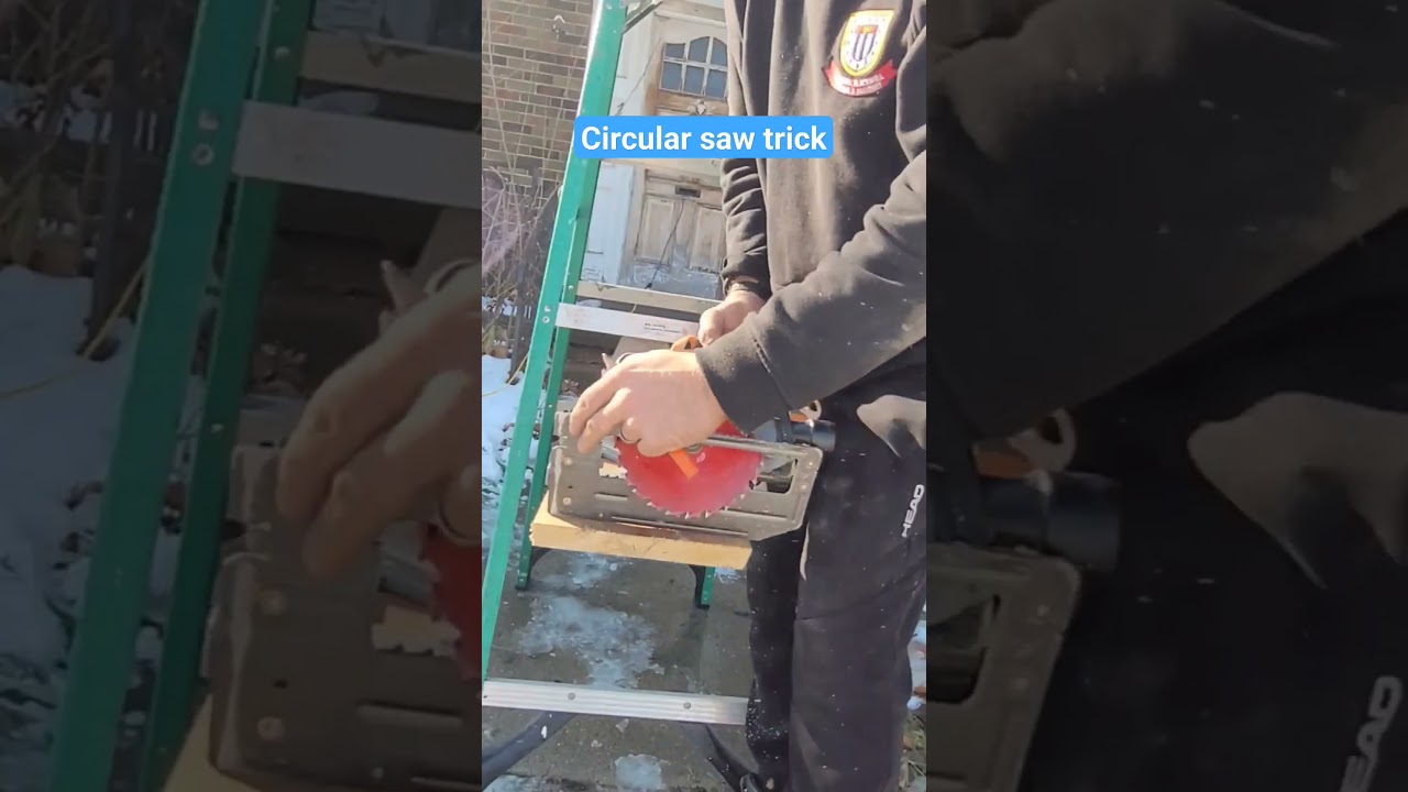 trick to disable your saw guard. #diytips #renotips #diy #tooltips #tools #circularsaw #ridgidtools