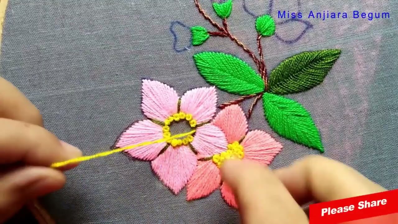 Hand Embroidery Beautiful Designs by Anjiara
