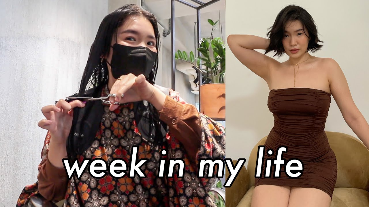 Week In My Life | getting a bob haircut (after 5 yrs!), organizing my shoes, making korean toast 🥪