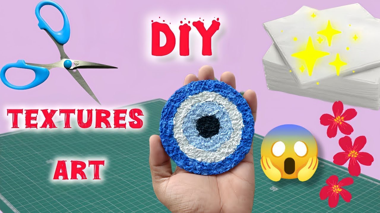 d i y texture art😱😶‍🌫️