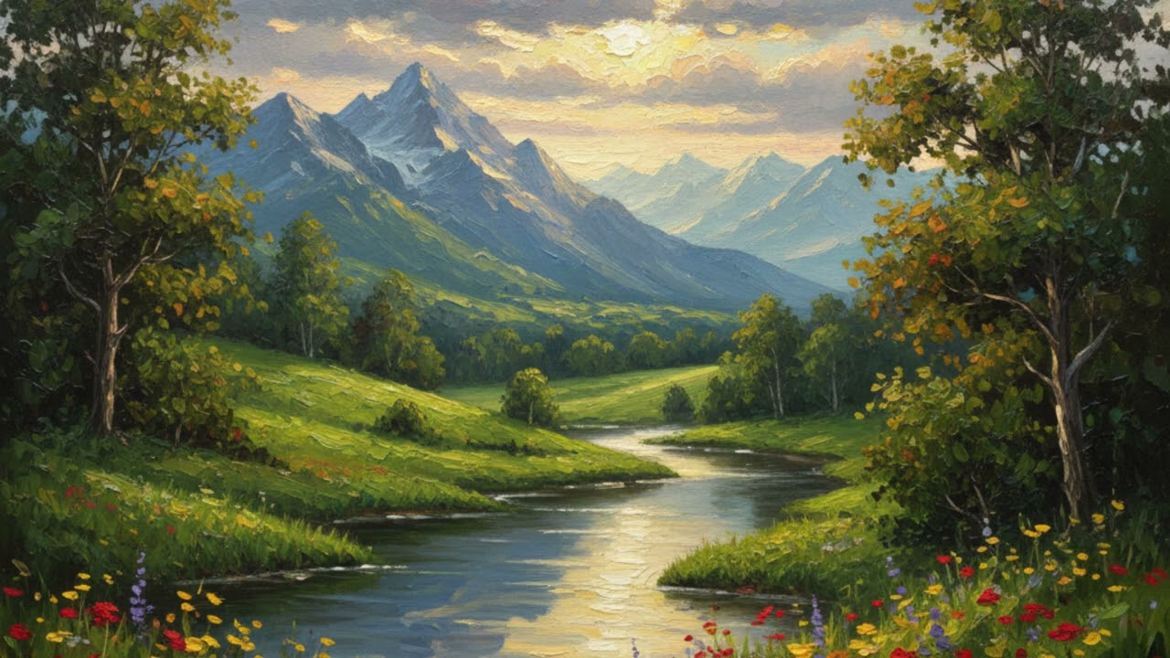 Sping Painting 🌲 | Art TV – Ambient Background Scenery (No ads)