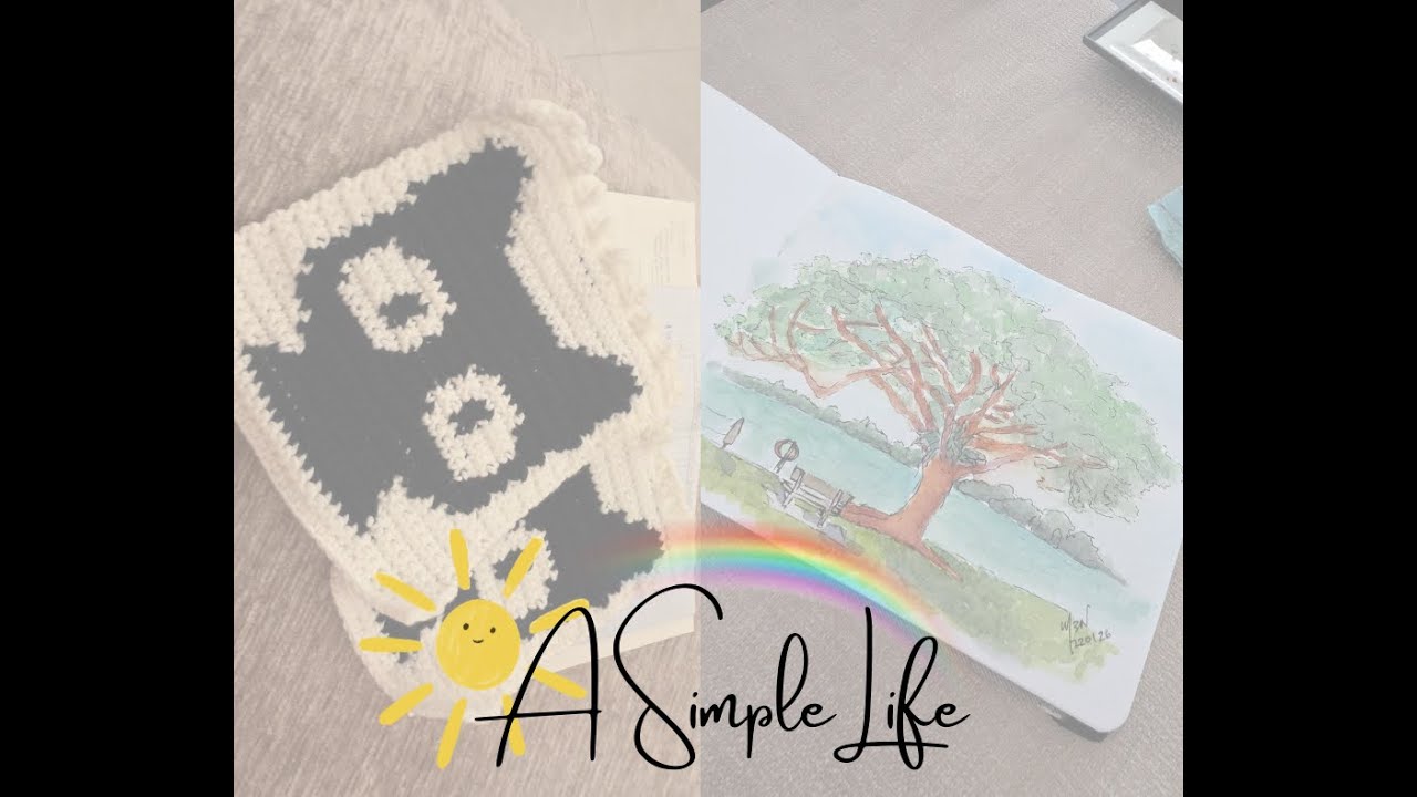 A Simple Life in Singapore, crocheting, watercolour painting, photo walk at Chinatown