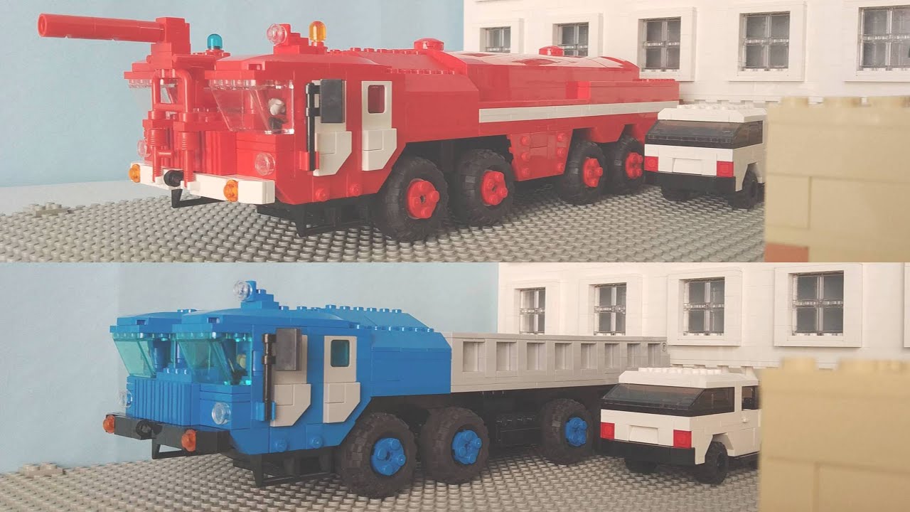 Lego AA-60 and Maz 543 dumper truck MOC