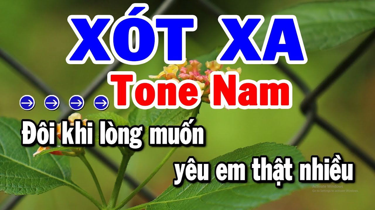 Karaoke Xót Xa Tone Nam Nhạc Sống Mới Chuẩn Nhất 2025 | Karaoke Tuyển Chọn