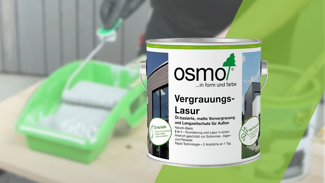 Vergrauungs-Lasur - Öl-basierte, matte Vorvergrauung und Langzeitschutz für Außen
