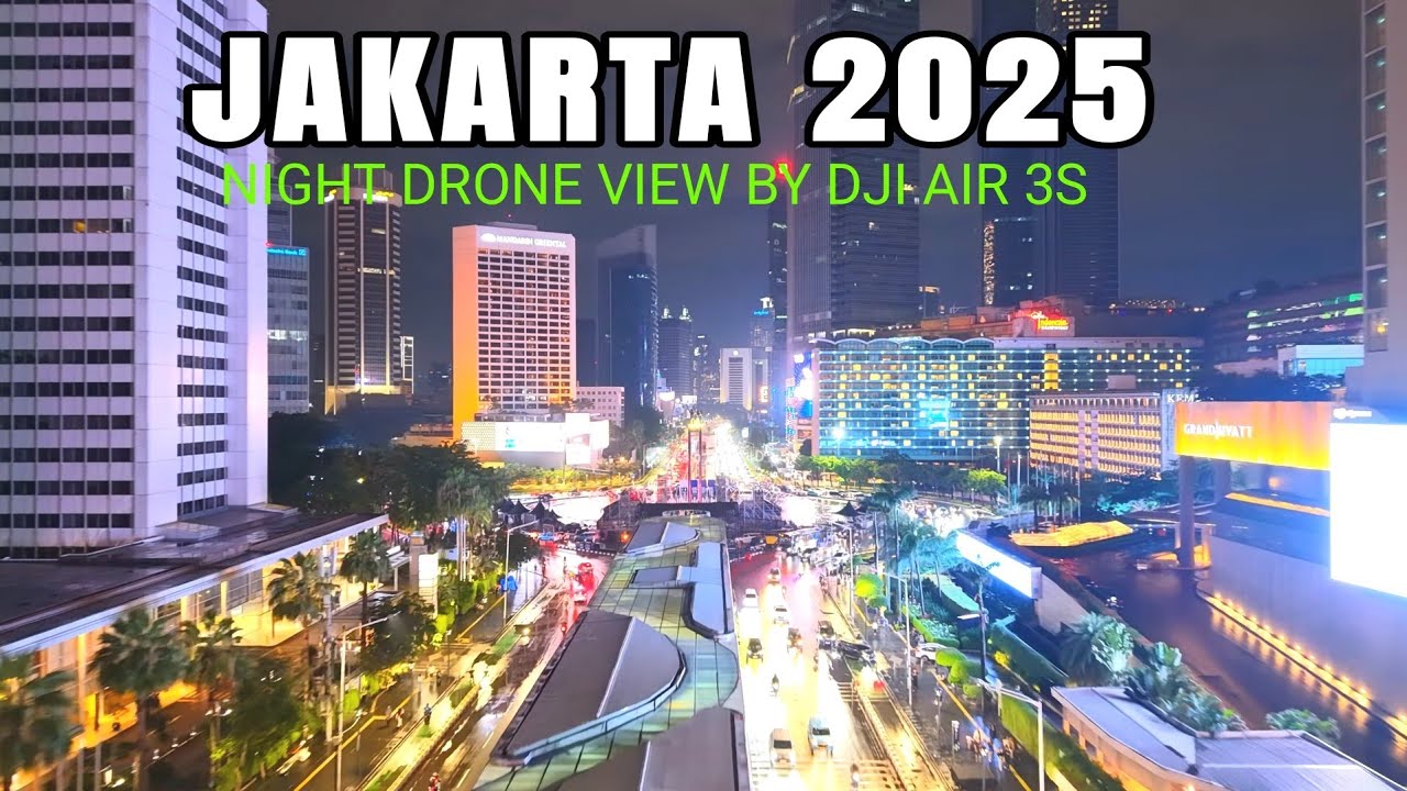 Jakarta Night Drone 2025 by DJI Air 3S