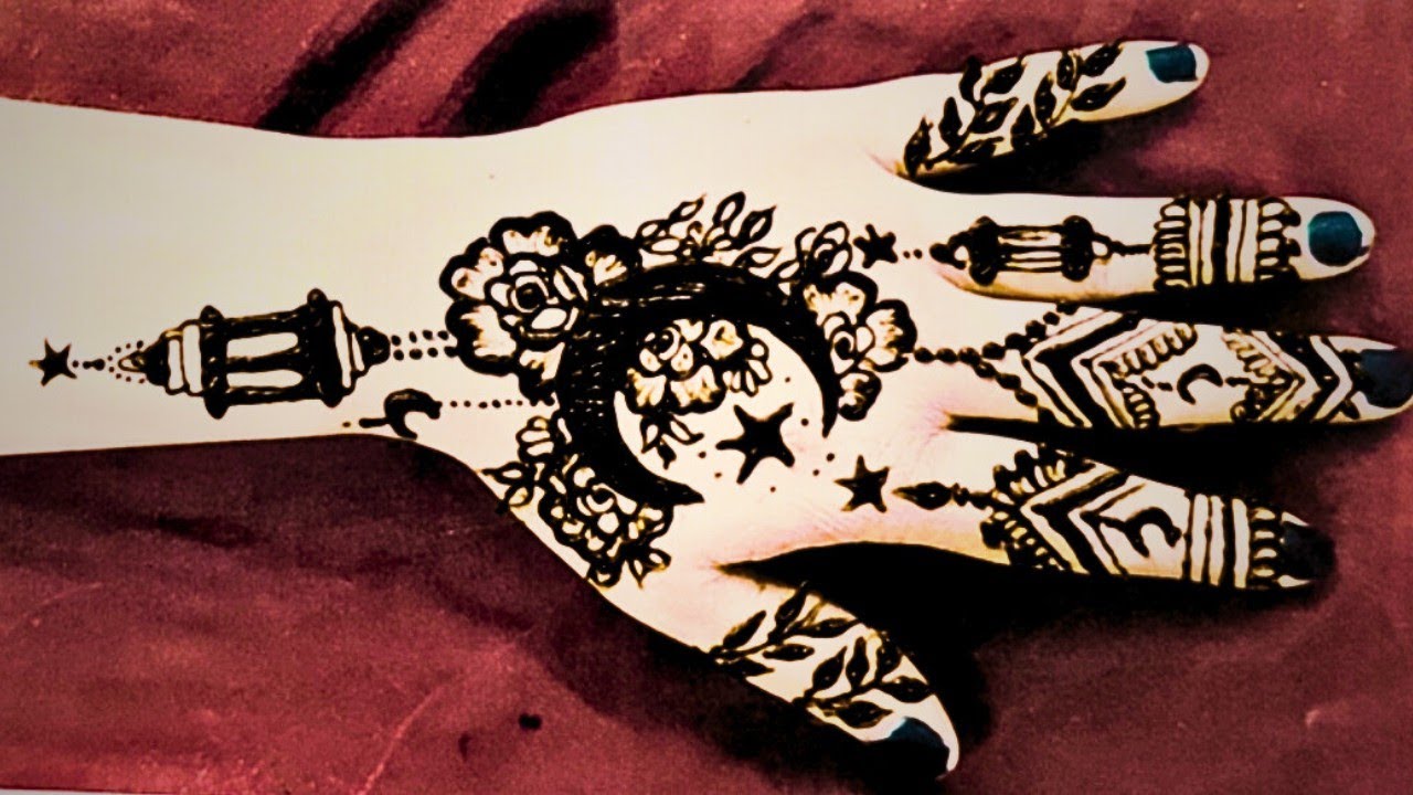 Ramadan Special Moon & Star Mehendi Design  🌙| Back Hand Arabic Mehendi✨