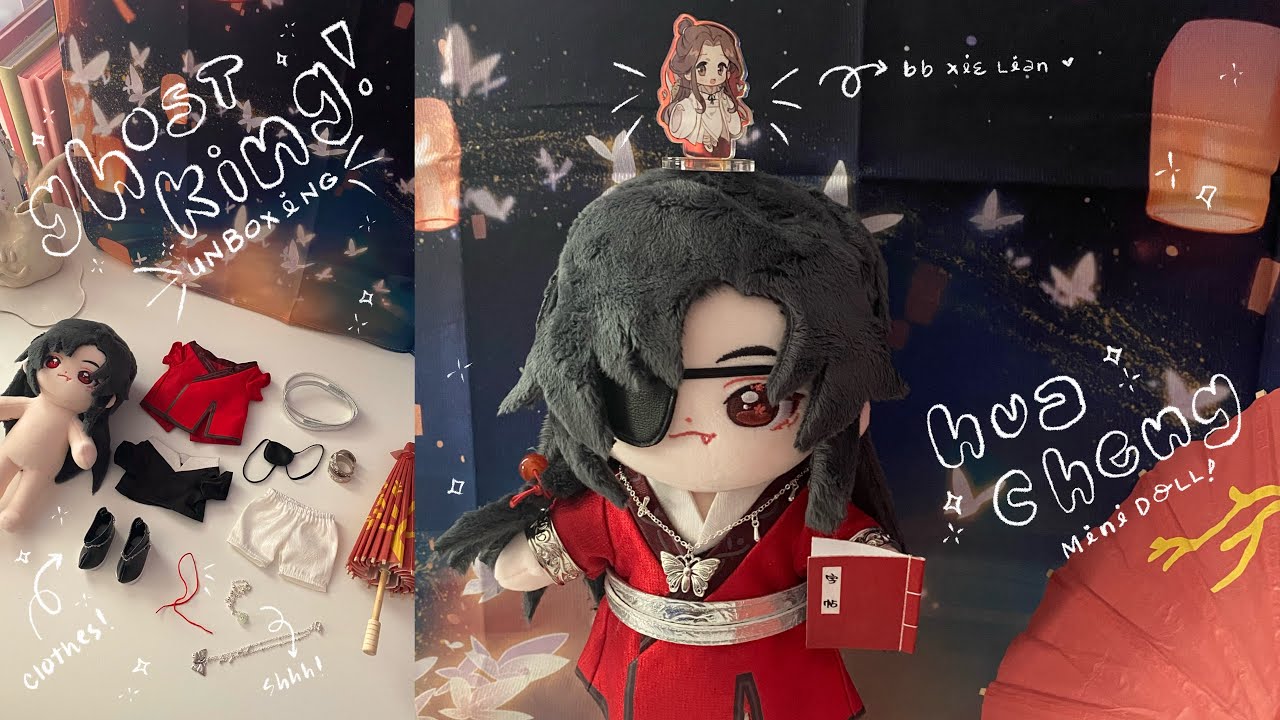 unboxing 📦 TGCF ghost king hua cheng minidoll 20cm 🦊 天官赐福 tianguancifu heaven official’s blessing