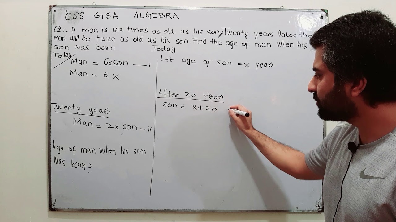 CSS GSA Algebra Age problems