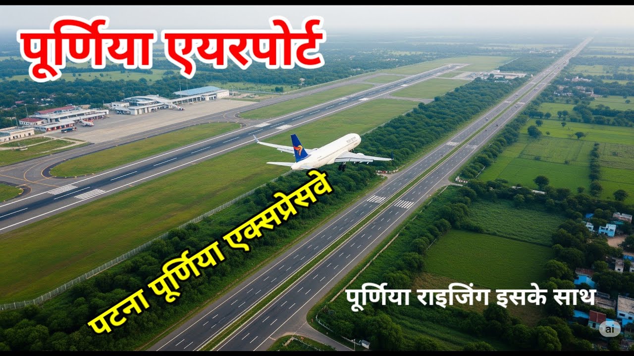 Purnea Airport & Patna purnea Expressway Making Purnea rising city, Map, Departure, Ringroad,Airport