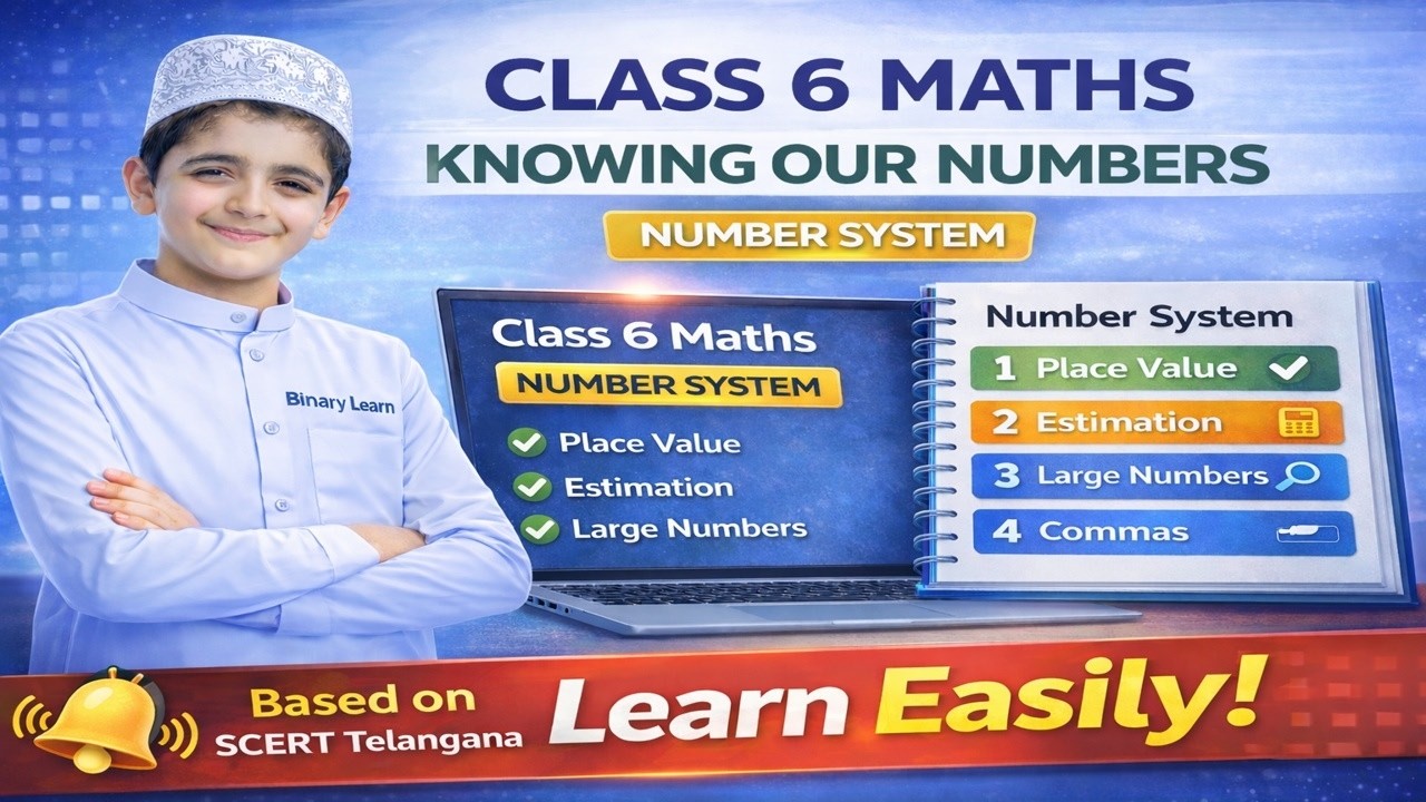 KNOWING OUR NUMBERS CLASS 6 SCERT TELANGANA CONCEPTUAL UNDERSTANDING