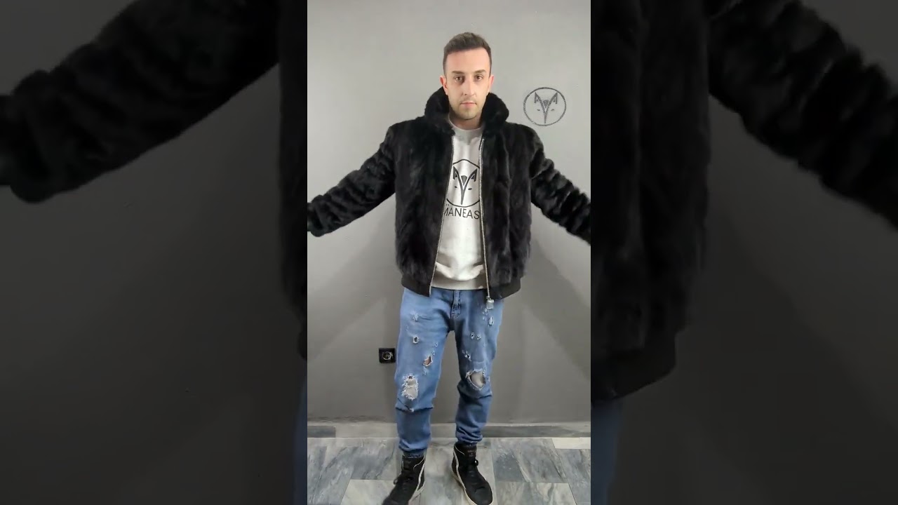 Mink fur bomber jacket for Mens,      made in Greece #jacket #winterfashion #style,