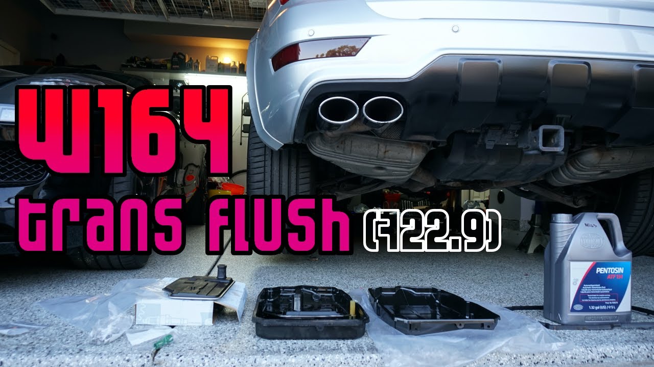 Промывка и обновление поддона трансмиссионной жидкости Mercedes 7-Speed ​​722.9! - W164 ML63