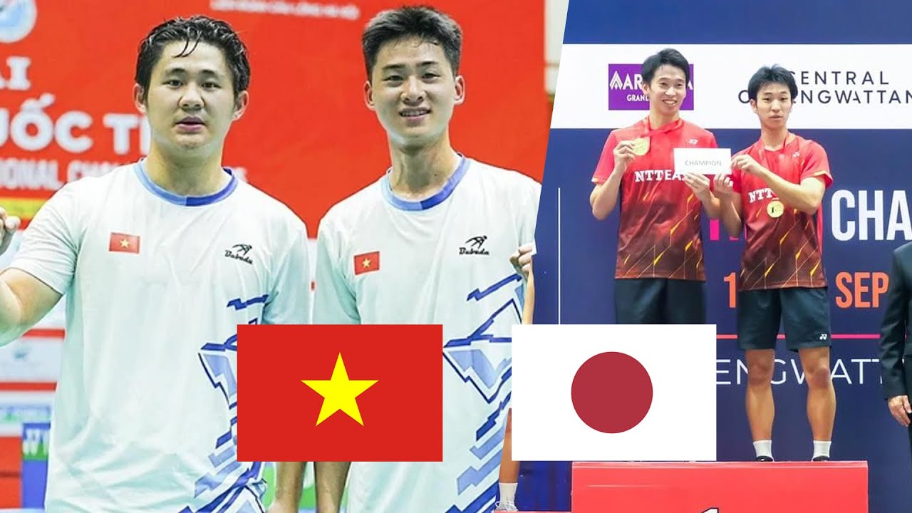 Đình Hoàng / Đình Mạnh (VIETNAM) vs Shibata / Yamada (JAPAN) Badminton