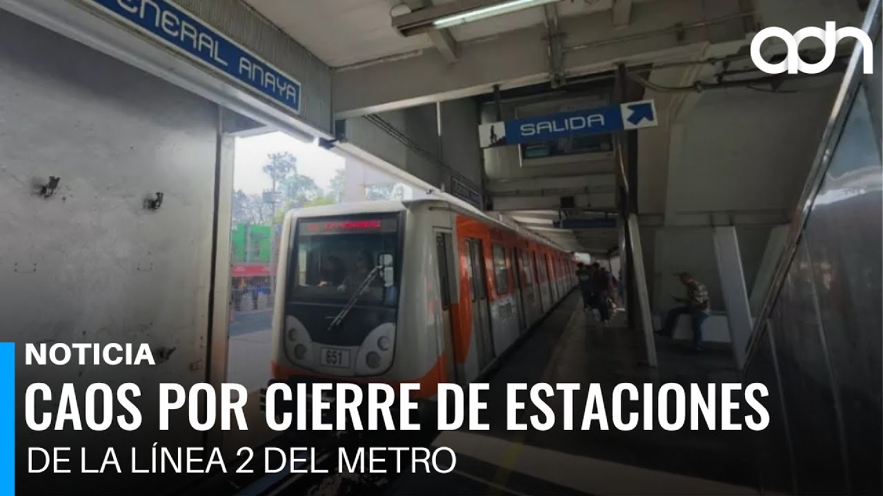 &iexcl;Caos total en el Metro CDMX! Cierran tres estaciones de la L&iacute;nea 2