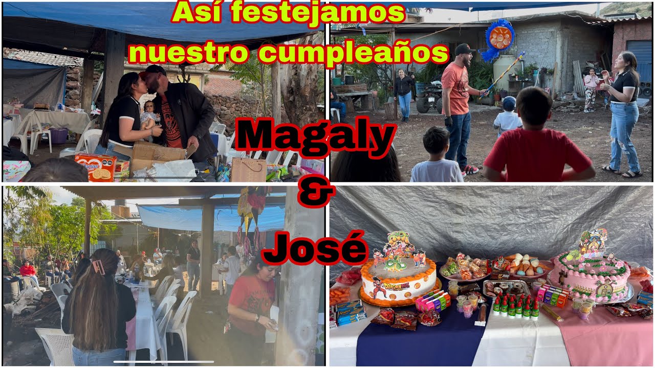  Así, festejamos nuestro cumpleaños, José y Magaly ￼