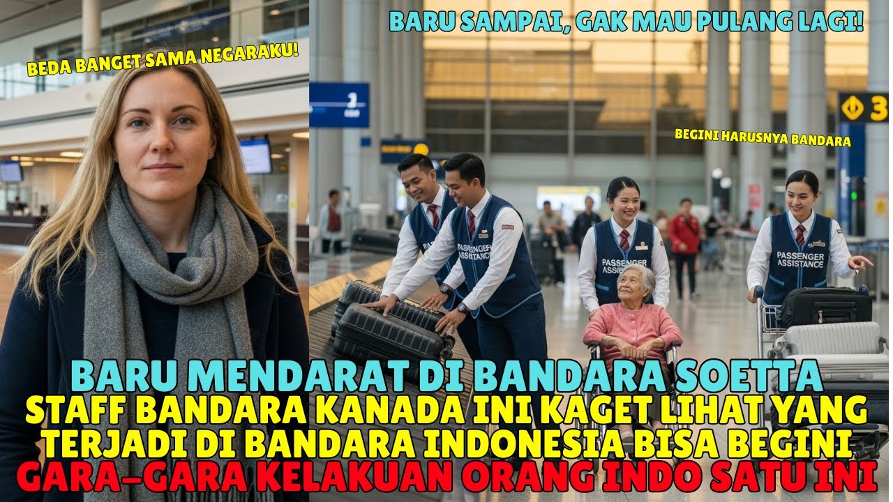 STAFF BANDARA KANADA TERKEJUT SAAT MENDARAT DI BANDARA SOEKARNO HATTA! 