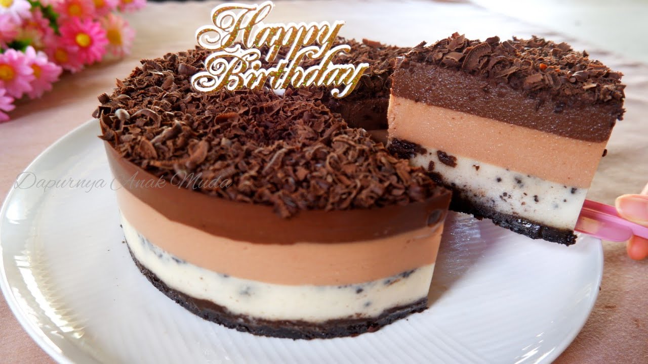 PUDING OREO MILO COKLAT | Kue Ulang Tahun Dari Puding | Enak dan Gampang Bikinnya