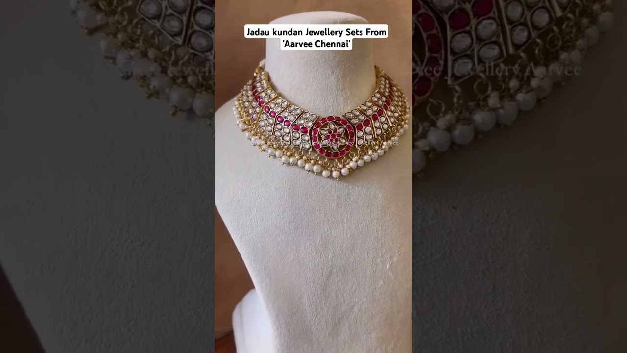 Jadau kundan Jewellery Set From 'Aarvee Chennai'