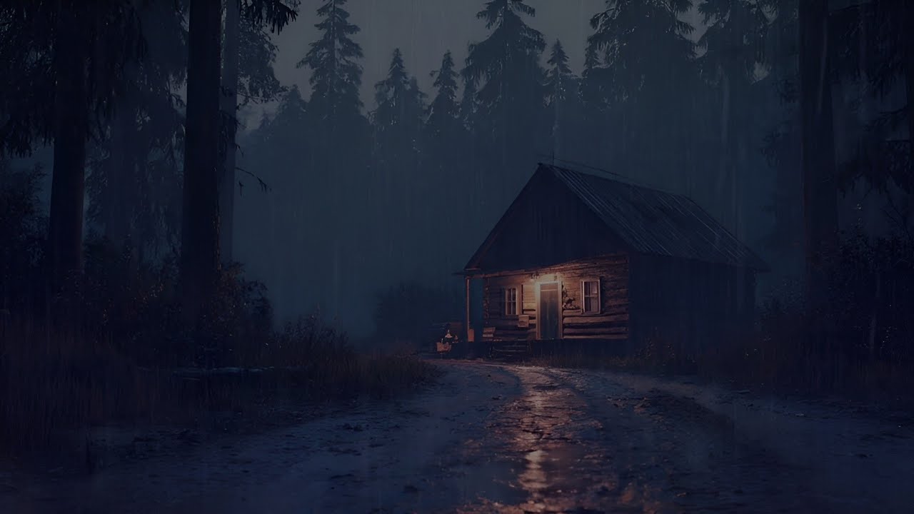 Heavy Rain at Night in the Forest – Fall Asleep Instantly with Forest Rain and Peaceful Night Dreams