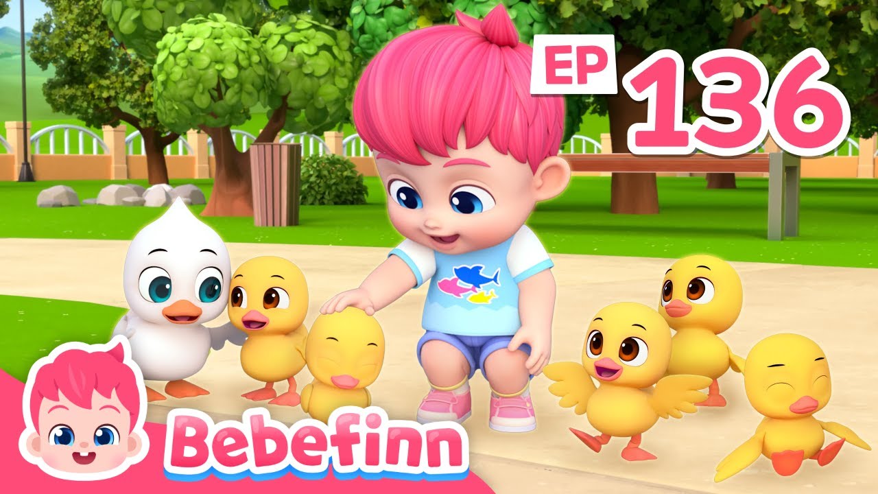 Five Little Ducks 🦆ㅣEP136ㅣSong for KidsㅣBebefinn Nursery Rhymes