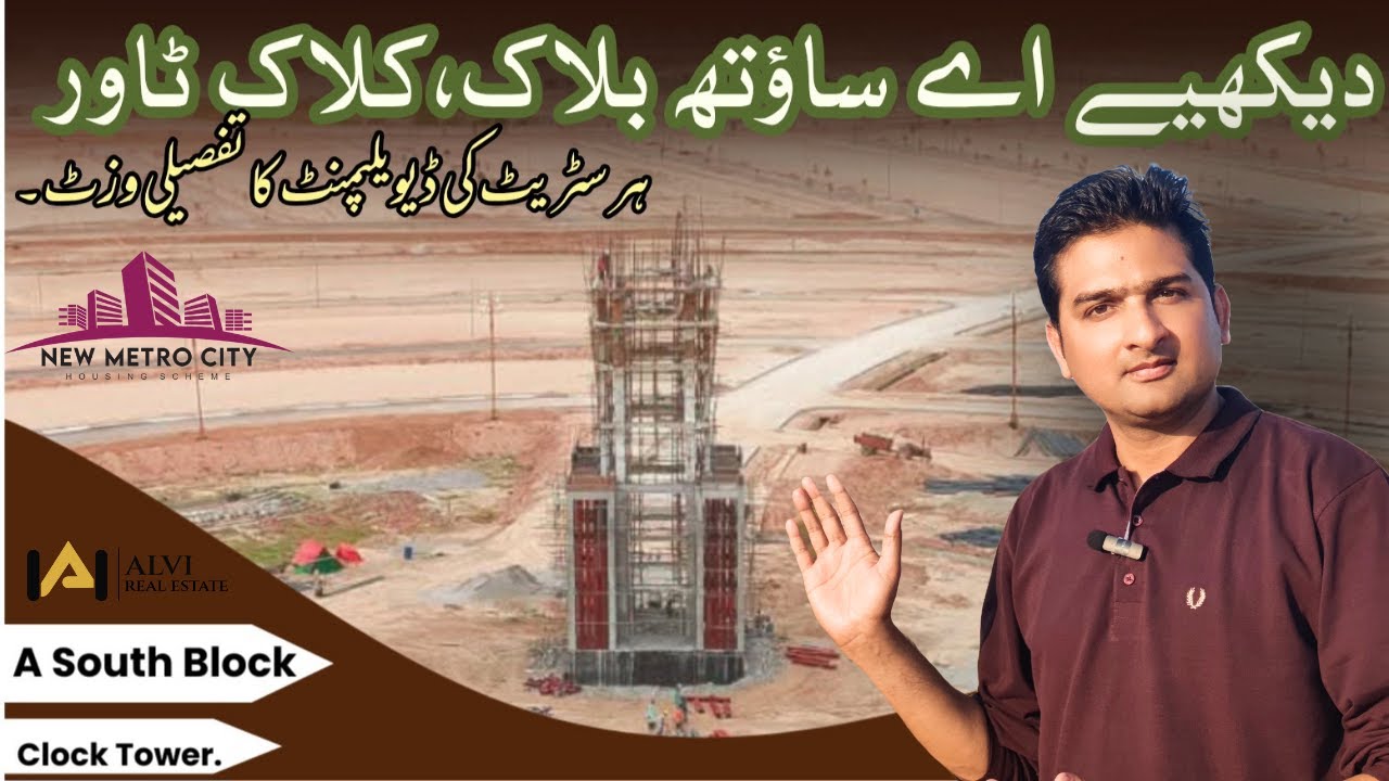 New metro city Gujjarkhan|A south|Clock tower|Street vise visit