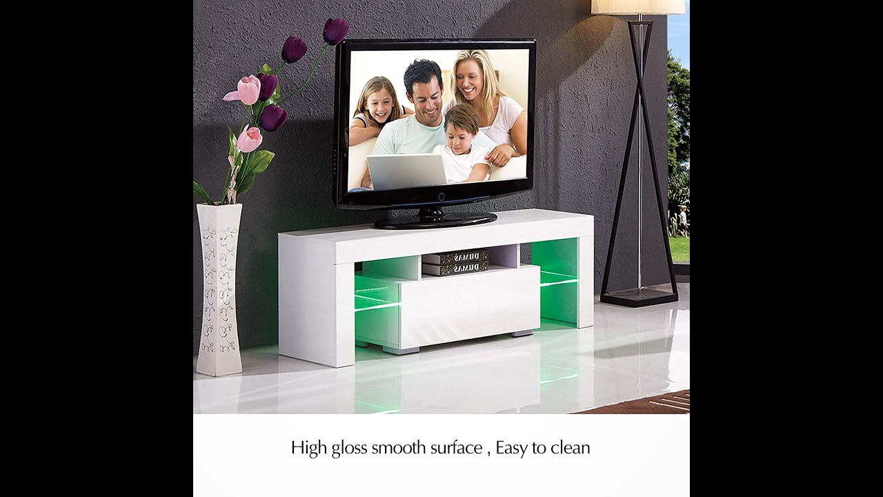 Mecor Modern White TV Stand