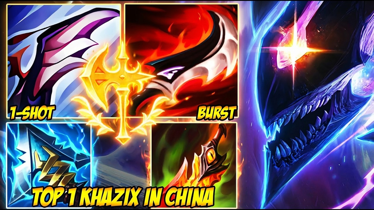WILD RIFT CHINA TOP 1 KHAZIX - CN KHA'ZIX PLAYS DIFFERENT (BEST ASSASSIN)