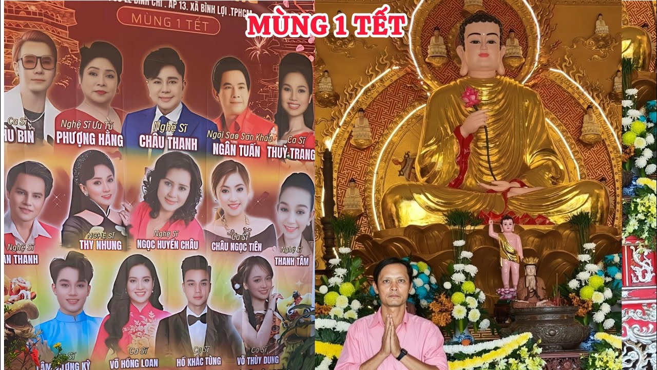 N&oacute;ng! Lễ Phật Đầu Năm Tối Nay Ở Tu Viện Kim Cang Quy Tụ Nghệ Sĩ Nổi Tiếng C&ugrave;ng Hồng Loan Đến Diễn 
