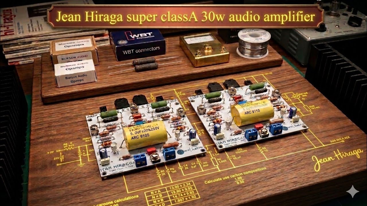 Сборка усилителя Jean Hiraga super classA 30W, часть 1
