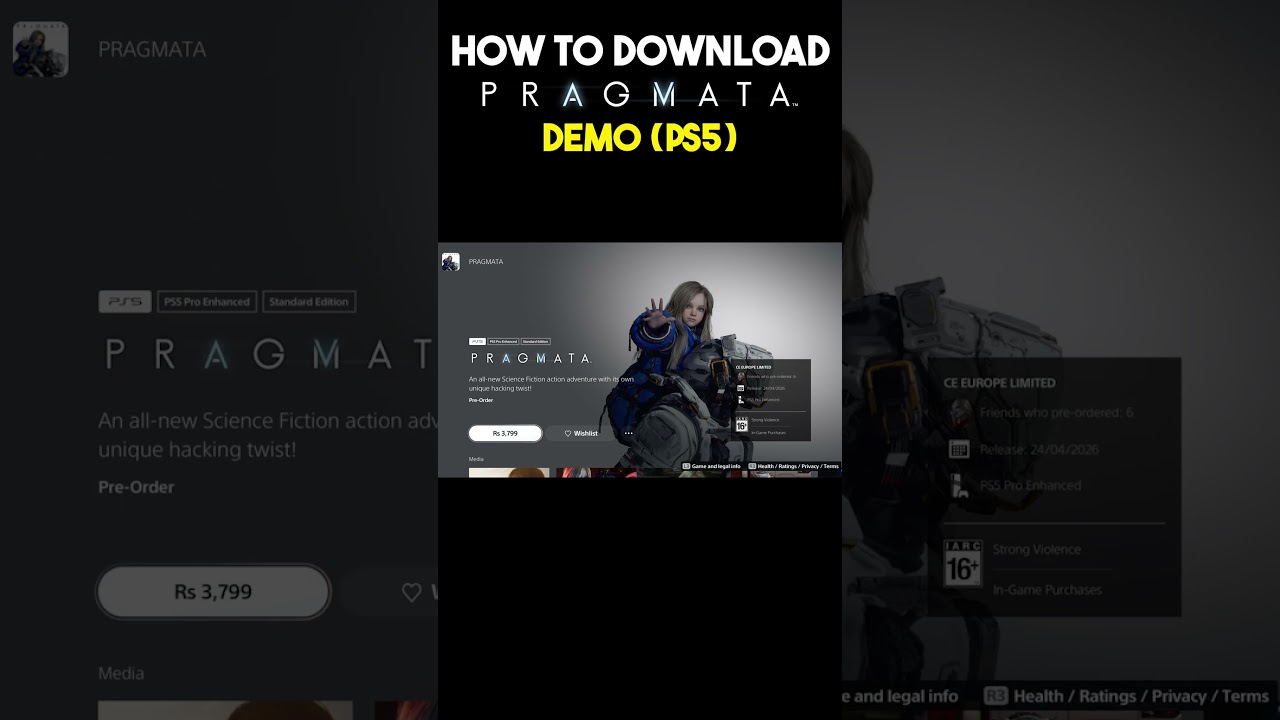 How to Download Pragmata DEMO on PS5 #pragmata #shorts #ytshorts #shortsfeed #ps5 #gaming #gameplay