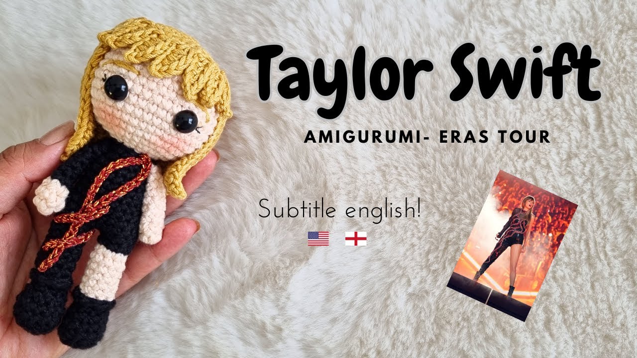 Taylor Swift amigurumi ENGLISH SUBTITLES | El Grillito Tejedor By Lily