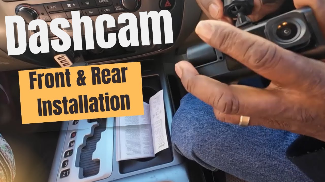 Front and rear dashcam easy installation | Nissan Armada