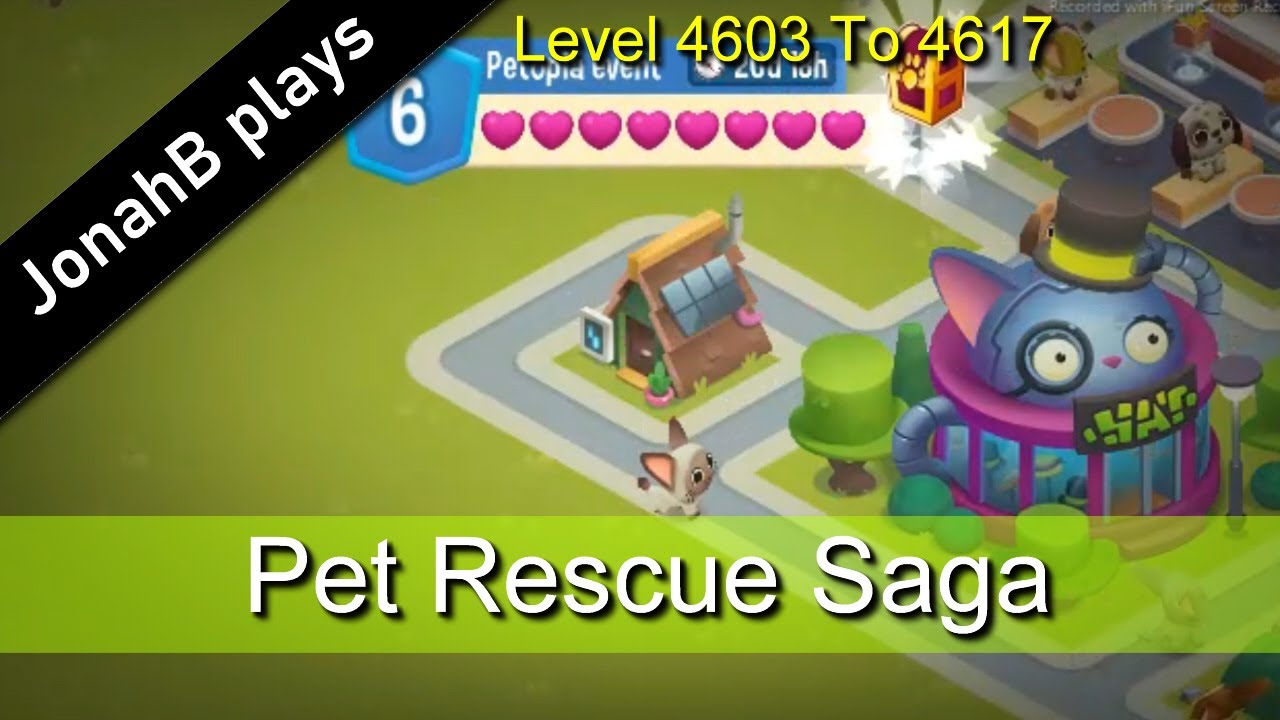Pet Rescue Saga Level 4603 To 4617