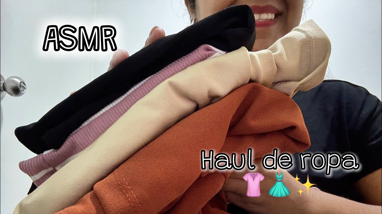 ASMR ESPAÑOL | Te muestro ropa que compré ✨ - Haul de ropa 👚👗💖