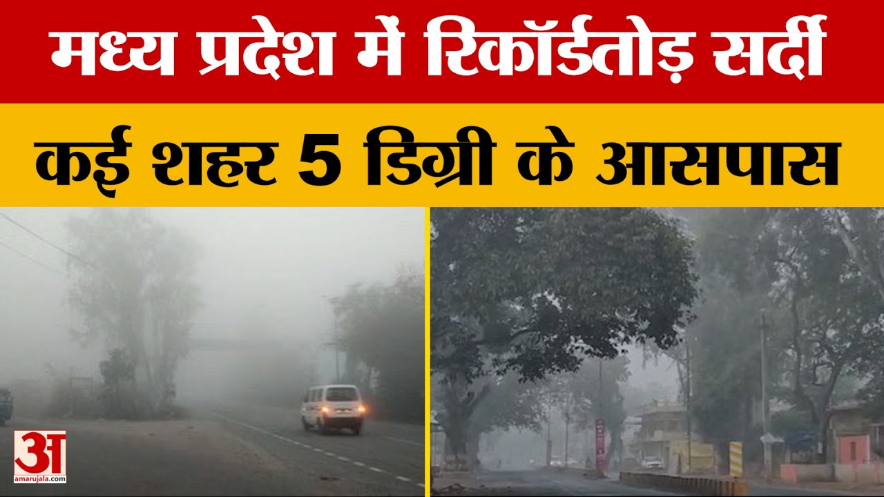 MP Weather Update: बर्फीली हवाओं से शीतलहर तेज, लगातार टूट रहे ठंड के रिकॉर्ड | Amar Ujala