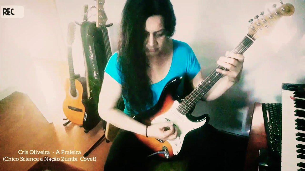 Cris Oliveira  - A Praieira (Chico Science Guitarra Cover) #anos90 #manguebeat #AulaDeGuitarra