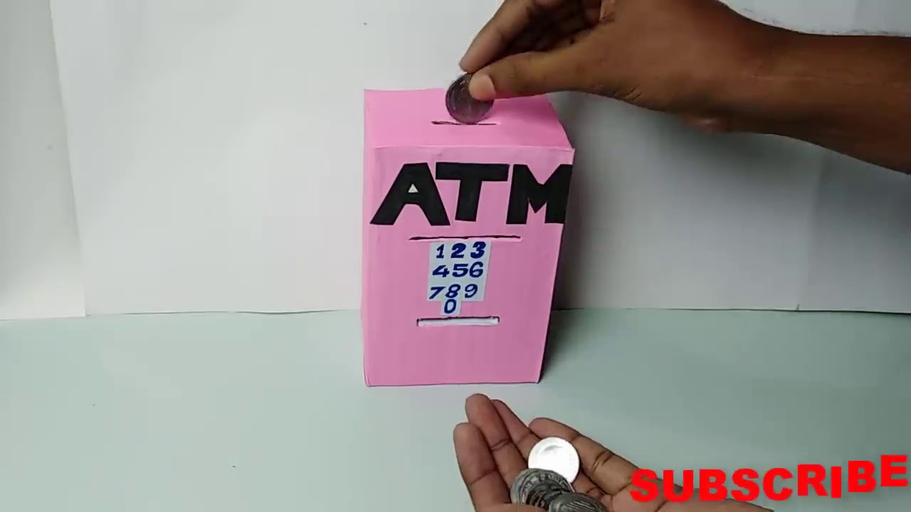 How to Make ATM Machine - Science Project for KIDS at Home - Made With Cardboard