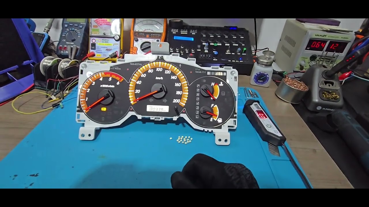 Teste marcador de combustível Hilux com Defeito.