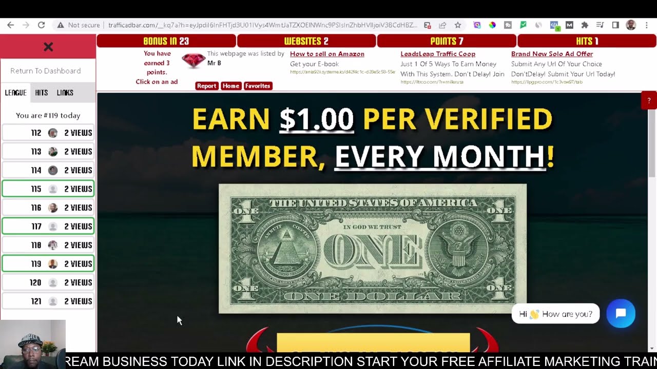 Affiliate Marketing Traffic Ad Bar Spy Method - I Clicked The Link #affiliatemarketing #trafficadbar