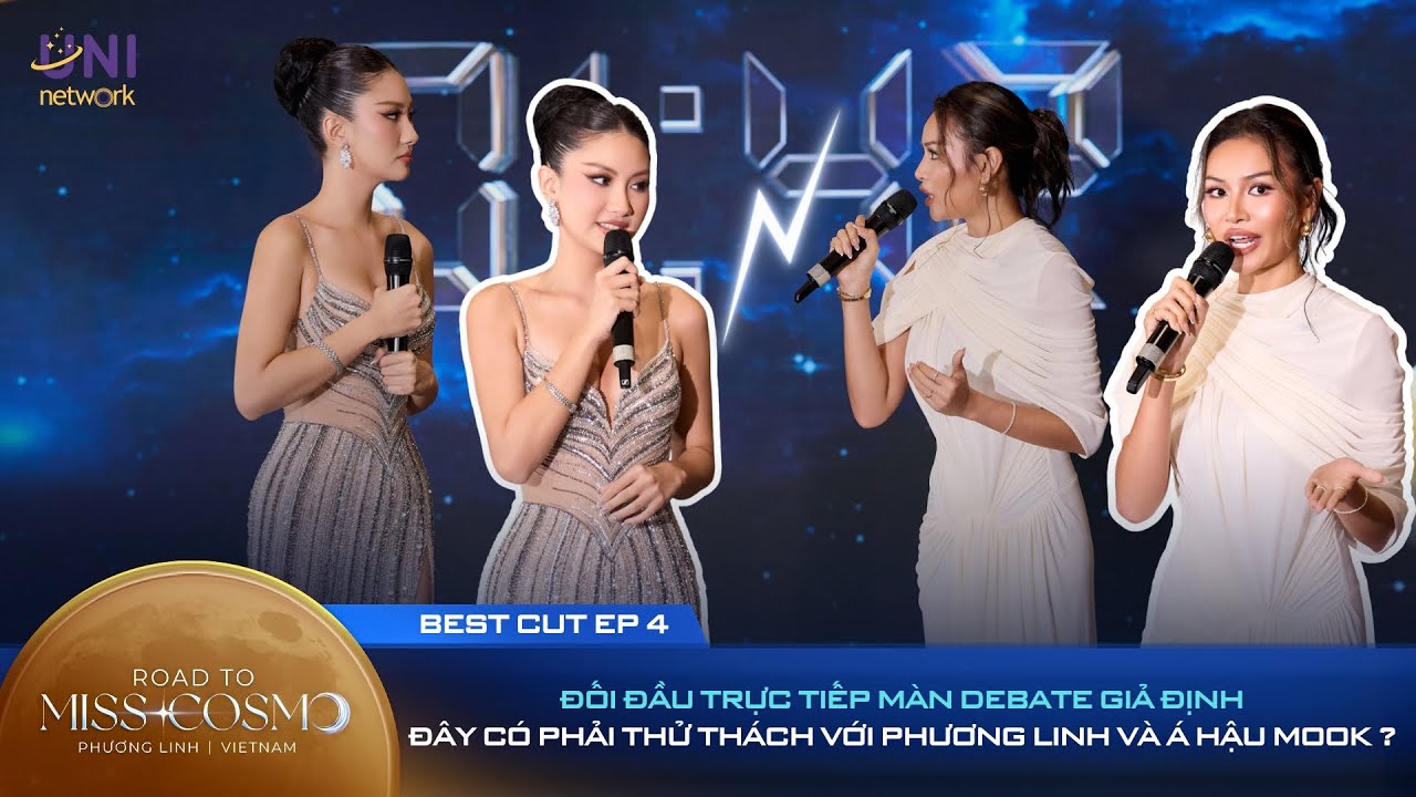 ĐỐI ĐẦU debate với Á Hậu Mook - Phút THỬ LỬA về khả năng phản biện của Hoa Hậu Phương Linh