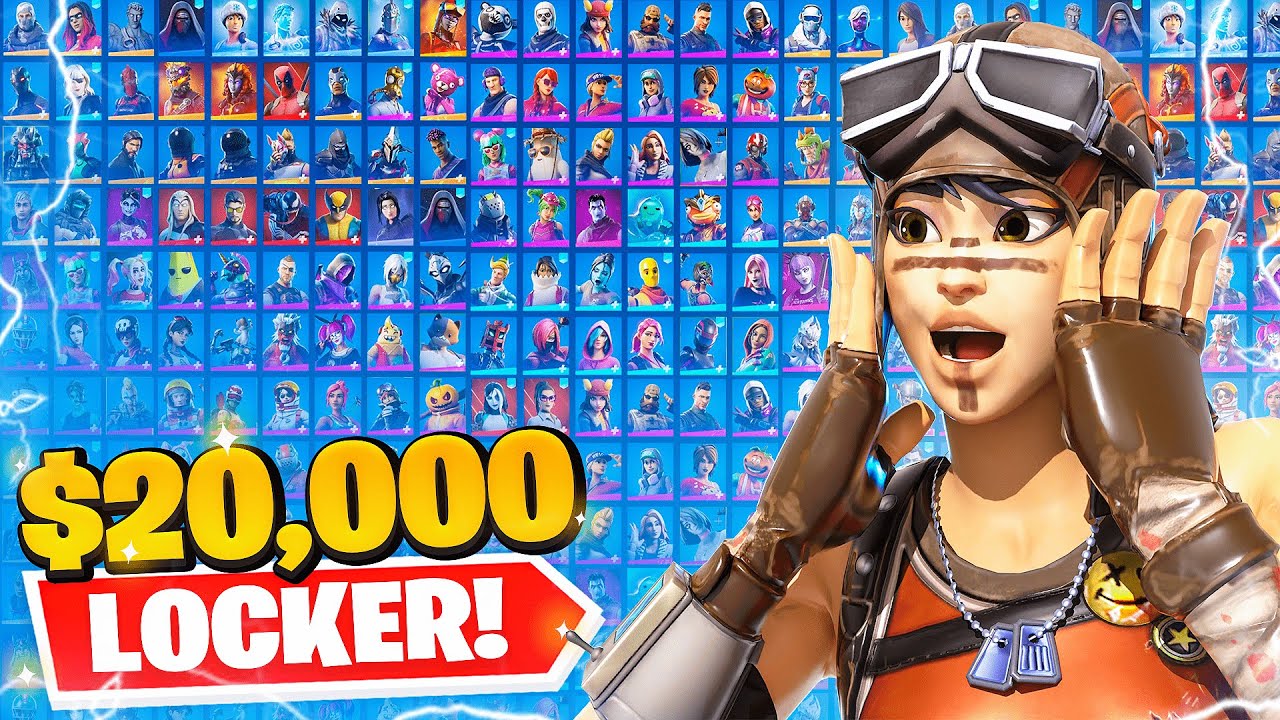 MY $20,000 FORTNITE LOCKER TOUR! (OG RARE SKINS)