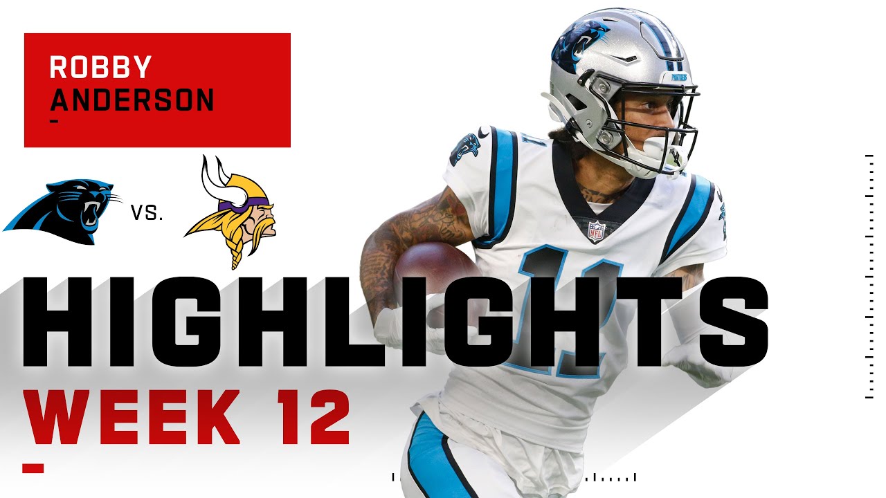 Robby Anderson Leads Panthers Receivers vs. Vikings | NFL 2020 Highlights