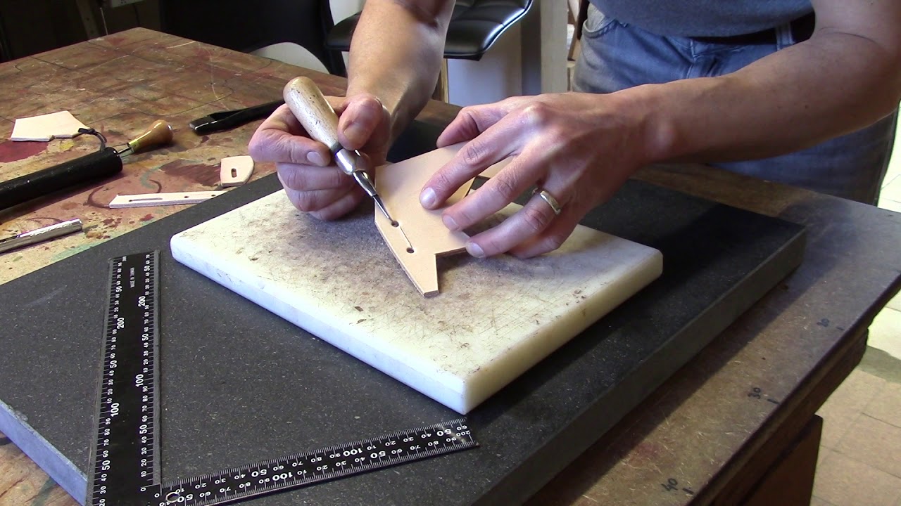 Tuto cuir  : réaliser une enchapure / mortaise