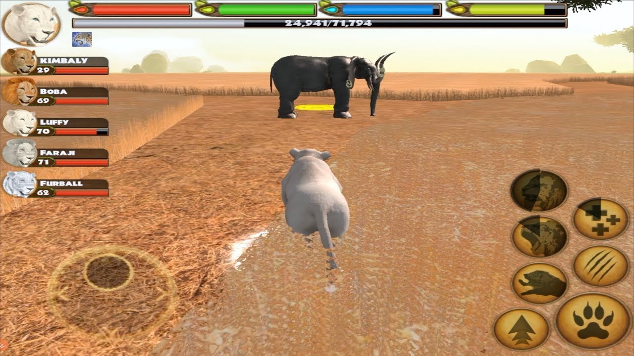 🦁lion VS🐘 Elephant, Cheetah, Hyena, 🦛Hippo, 🦏Rhino and More,  Ultimate Lion Simulator