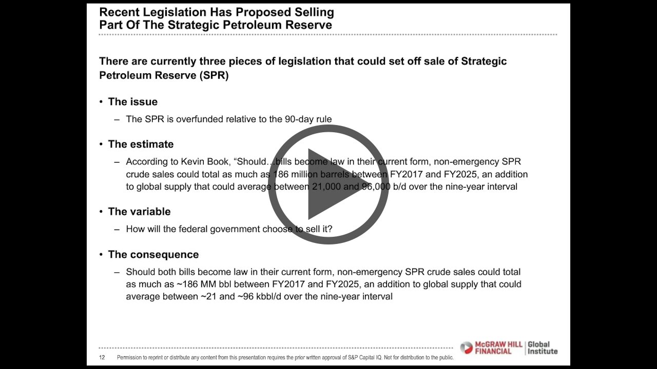 S&P Capital IQ&rsquo;s Global Energy Webinar Series &ndash; Highlight Video