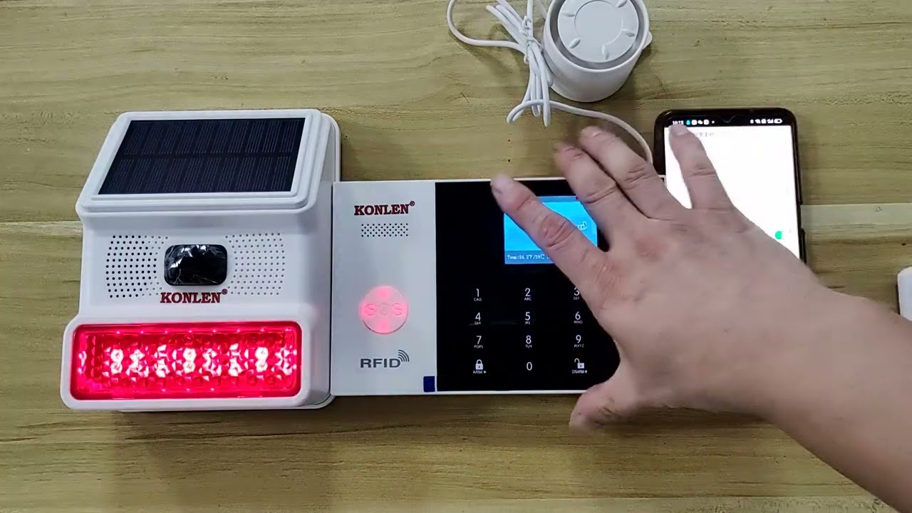 Configure the solar siren, how to use the silent arm and disarm function?
