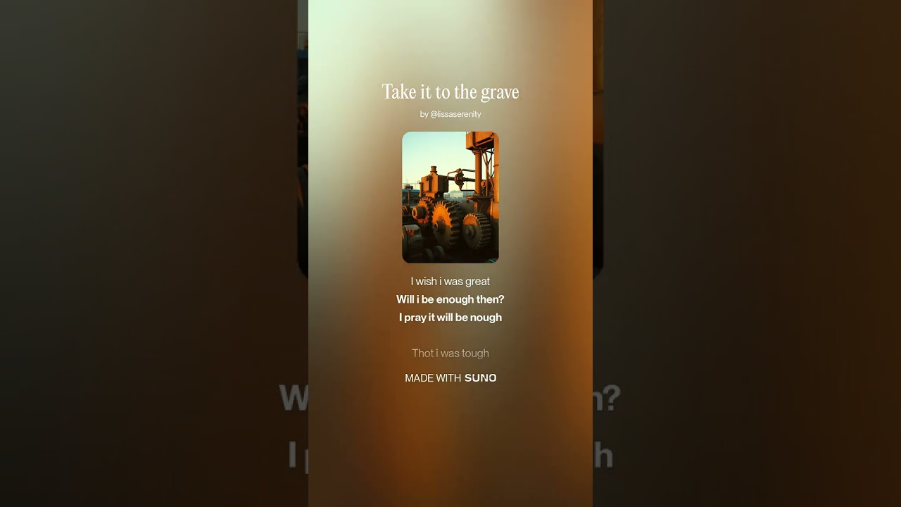 Take it to the grave