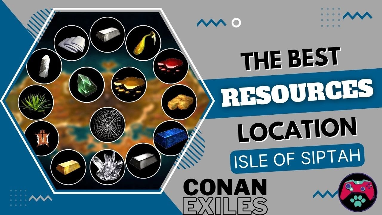 The Most Efficient Places For Resources-Isle Of Siptah | Farming Guide - Conan Exiles Tutorial
