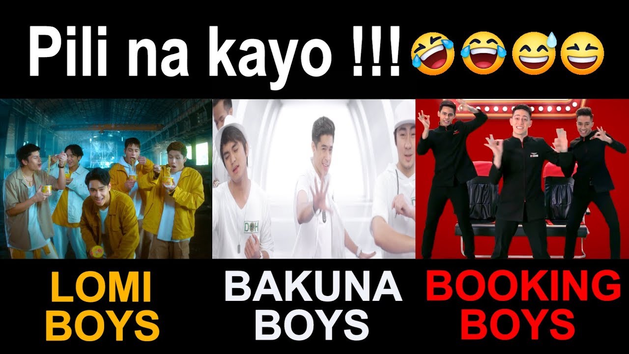 Saang TEAM ka? Team LOMI BOYS, Team BAKUNA BOYS, o Team BOOKING BOYS?